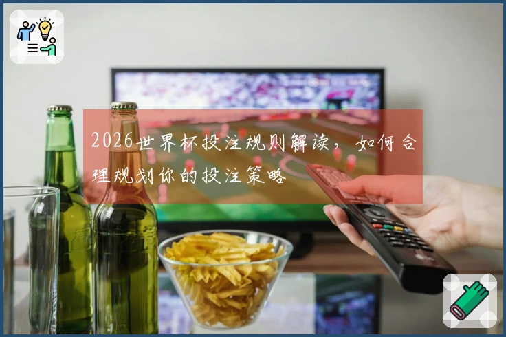 2026世界杯投注规则解读，如何合理规划你的投注策略